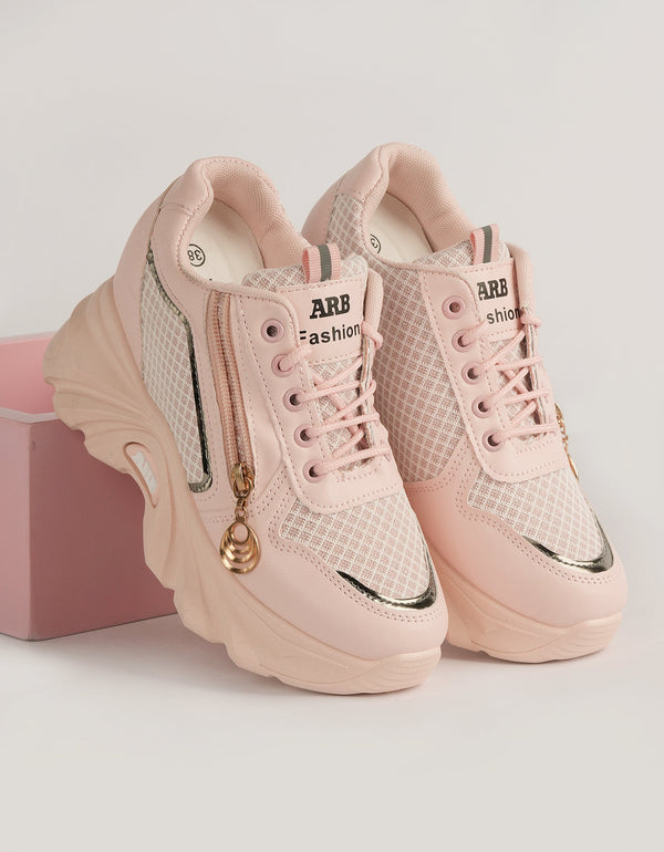 Posh Lady Zipper Chunky Sneaker