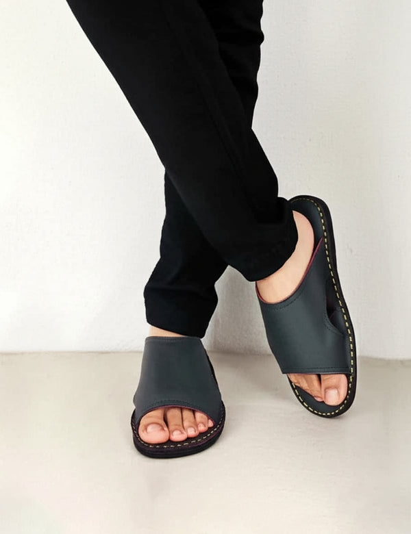 Black Soft Slipper