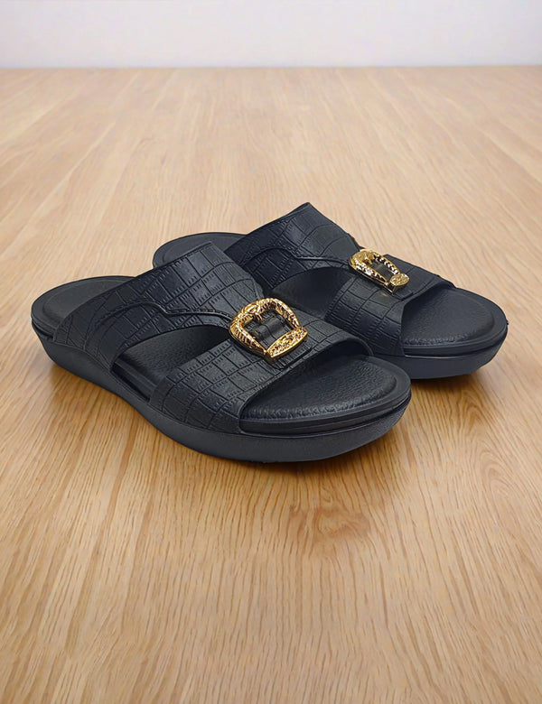 Black Arabic Slippers