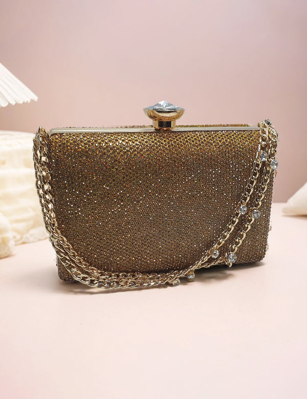 Golden | Fancy Clutch for women