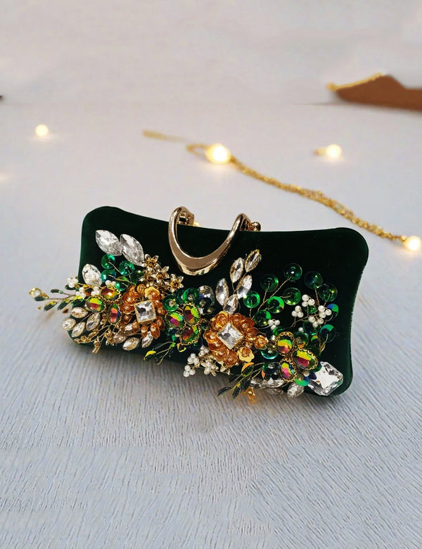 Green | Fancy Clutch for women