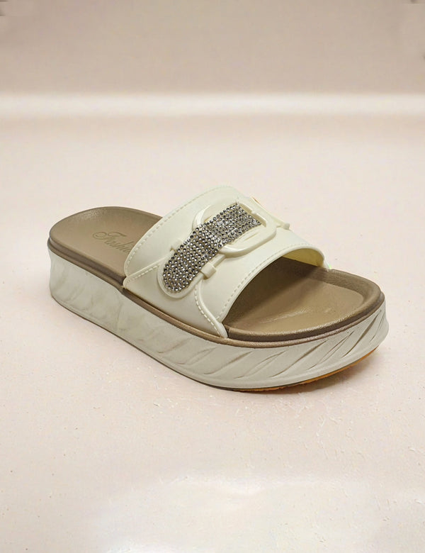 White Soft Washable Slipper