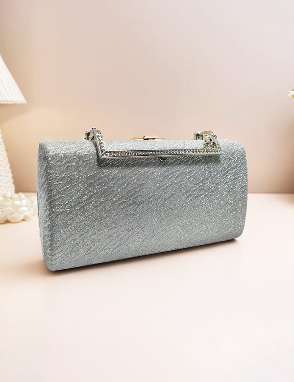 Silver | Fancy Clutch for women