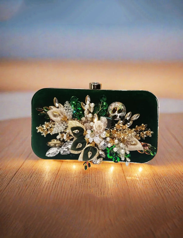 Green | Fancy Clutch for women