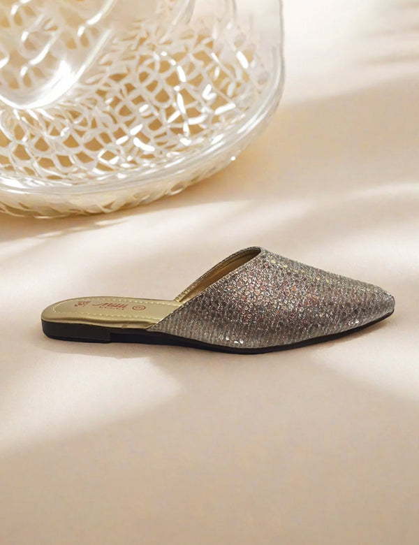 Golden Back Open Slipper