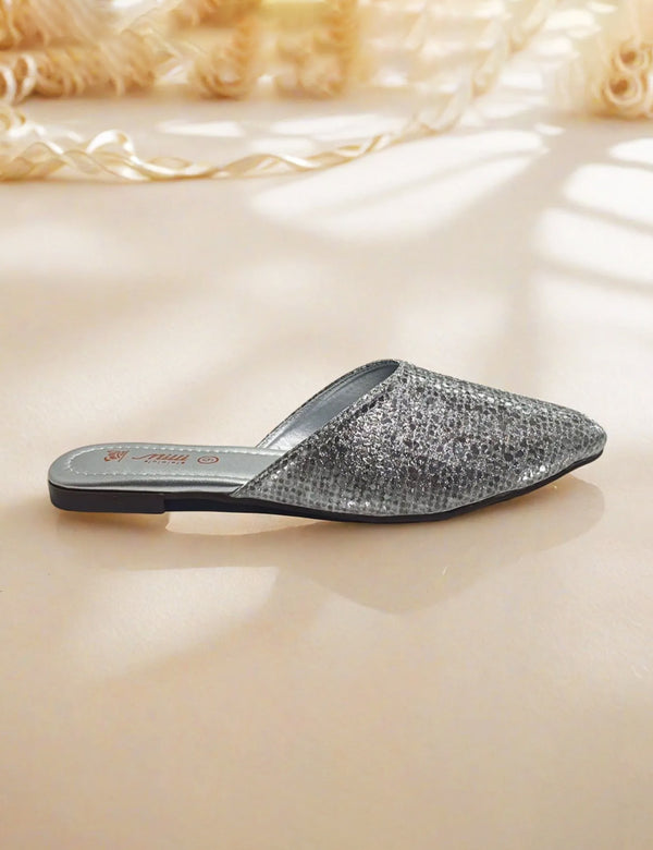 Silver Back Open Slipper