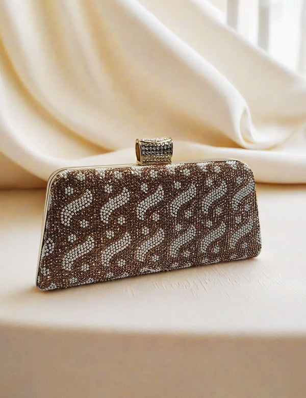 Golden Fancy Clutch