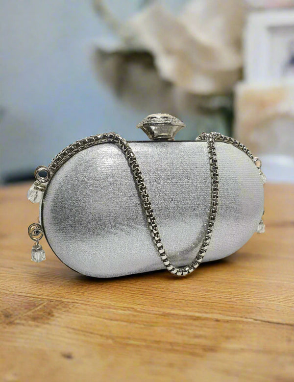 Silver | Fancy Clutch for women