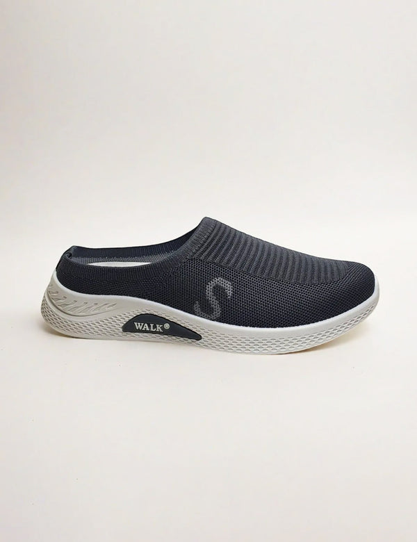 Grey Women Back Open Sneaker