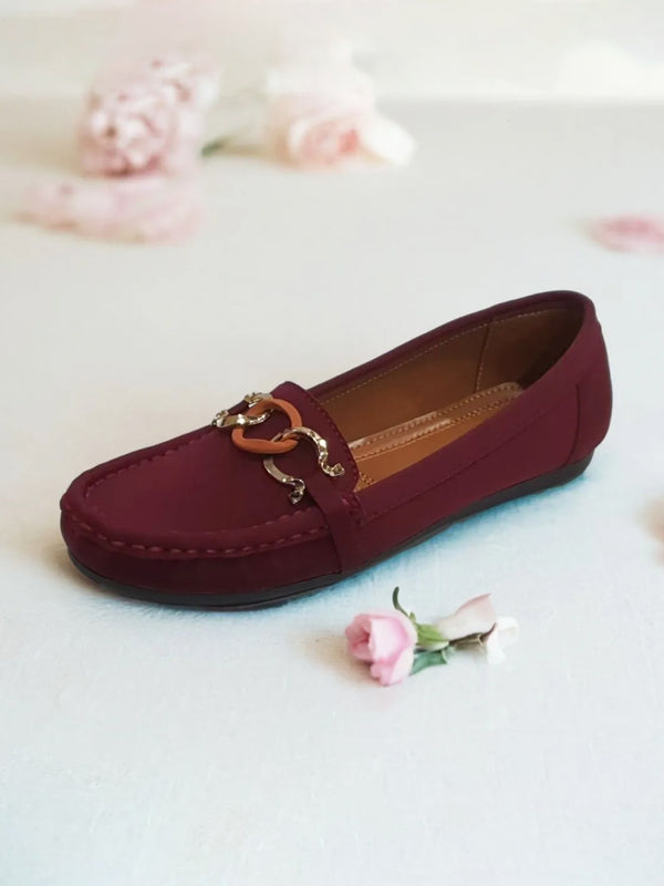 Maroon Fancy Pumps for Women