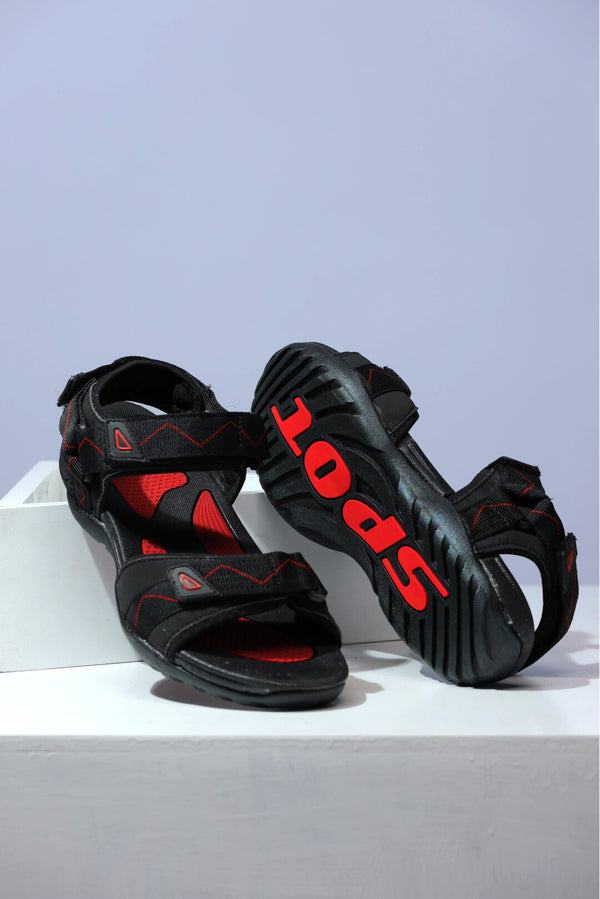 Men Synthetic Red Sandal