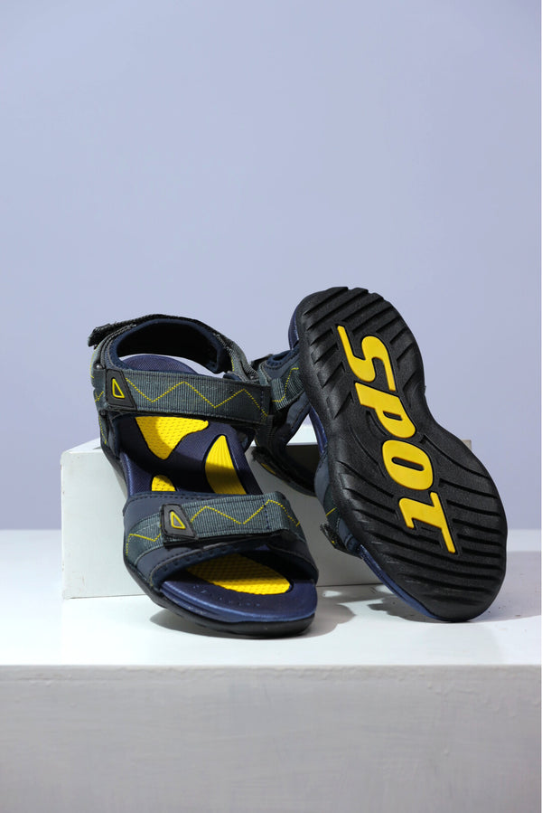 Men Synthetic Yellow Sandal