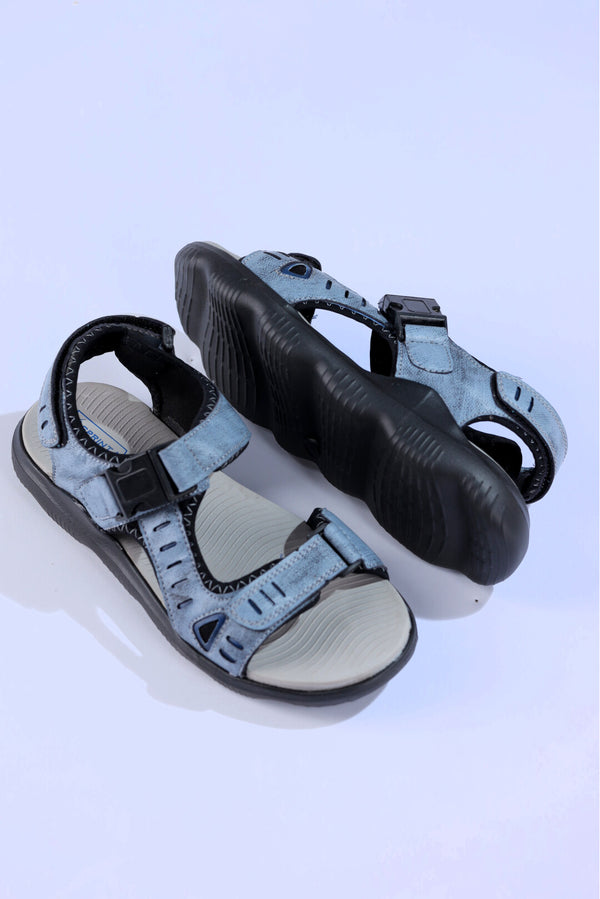 Men Synthetic Grey Sandal