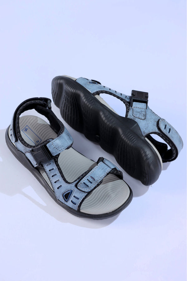 Men Synthetic Grey Sandal