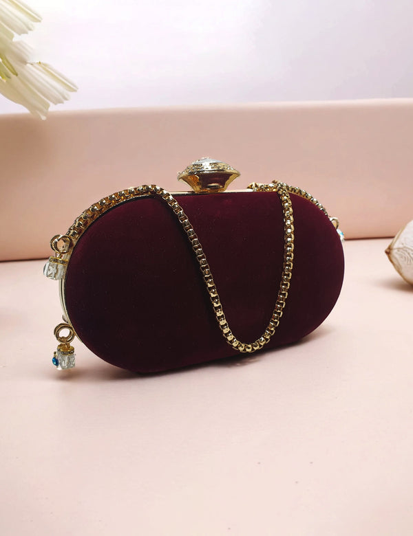 Maroon | Fancy Clutch for women