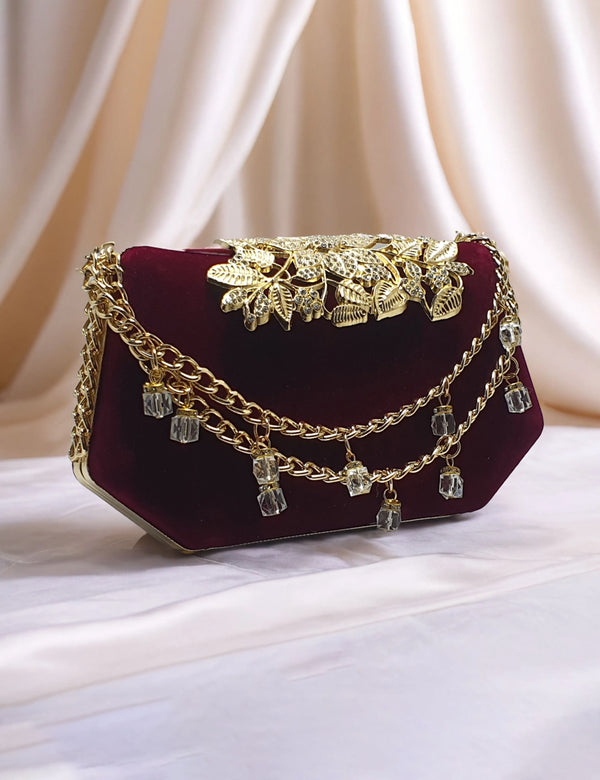 Maroon | Fancy Clutch for women