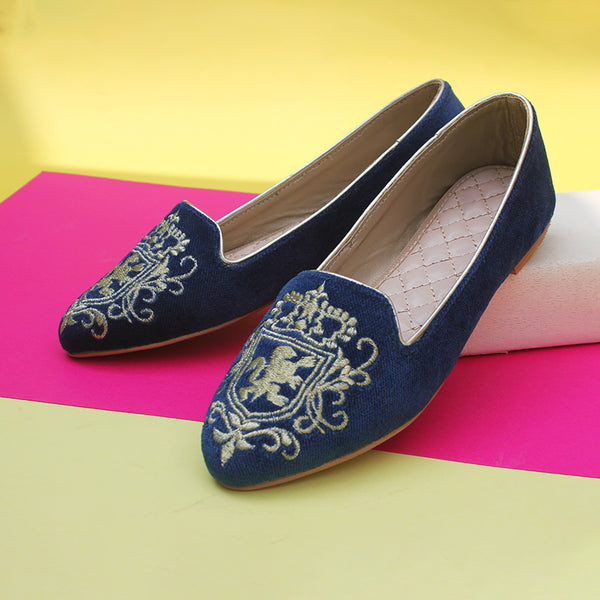 Blue Winer Pumps