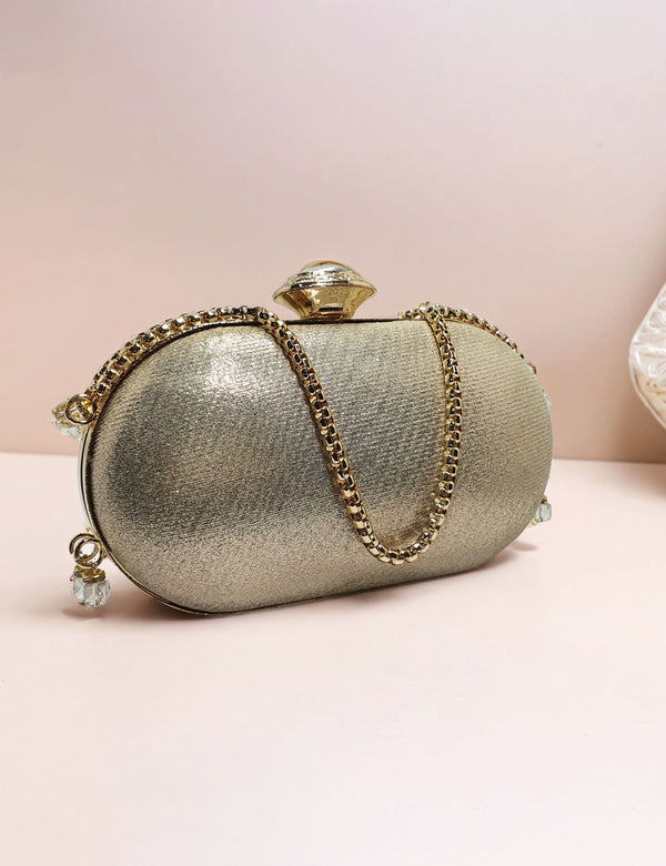 Golden | Fancy Clutch for women