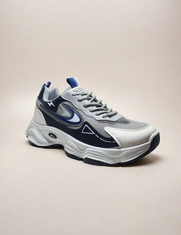 White & Blue Joggers for Men