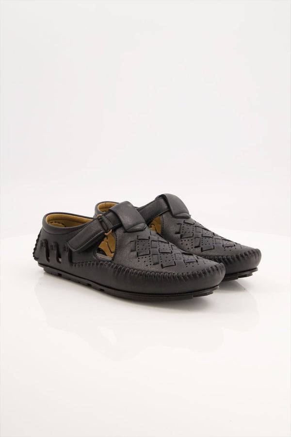 Men Driving Sandal Black