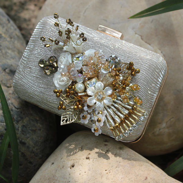 Golden | Hand Crafted Fancy Clutch