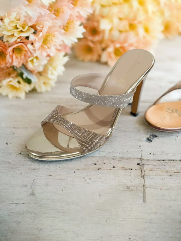 Golden | Heel Slippers for Women