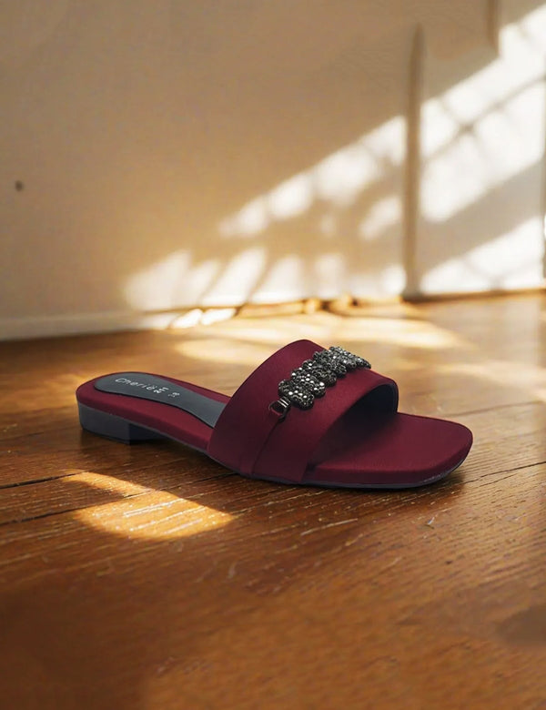 Maroon Casual Slippers