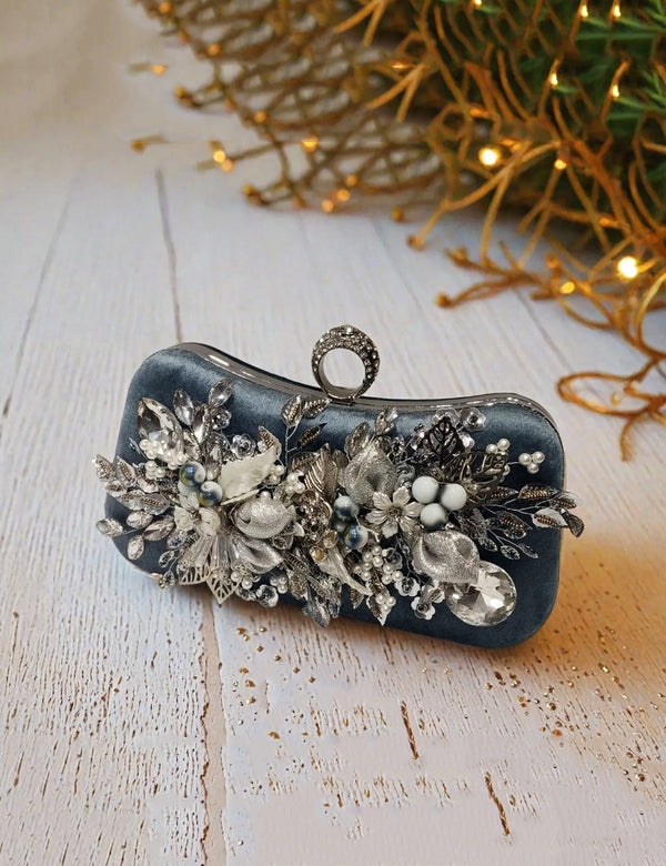 Grey Sliver | Fancy Clutch for women