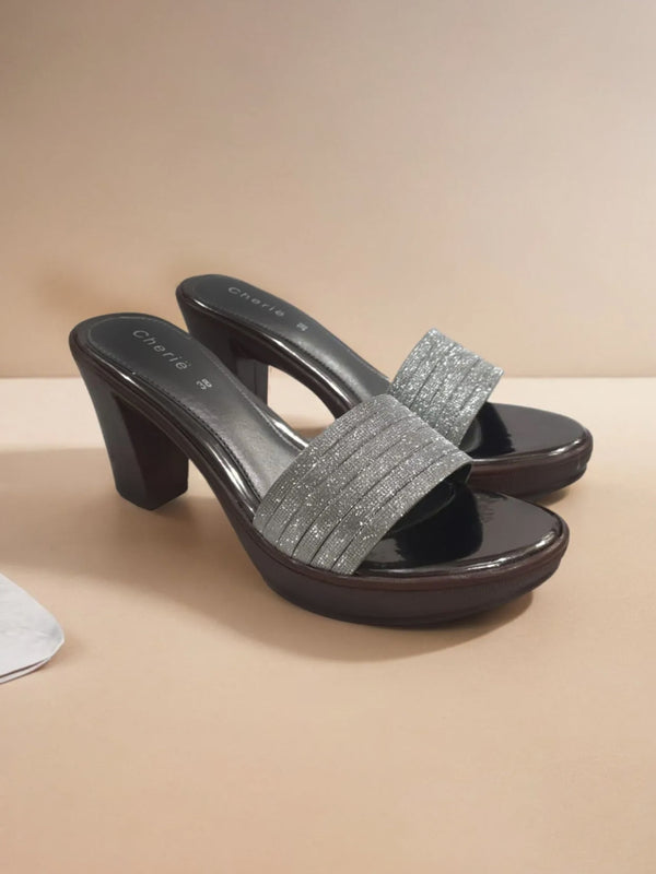 Gray Heel Slippers for women