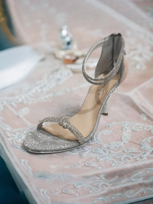 Silver | Heel Sandal for Women