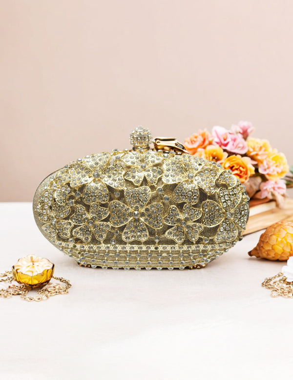 Golden | Fancy Clutch for women