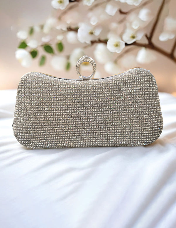 Silver | Fancy Clutch for Ladies