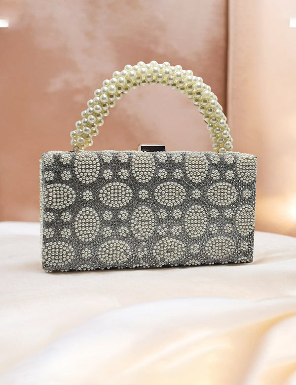 Silver | Fancy Clutch for women