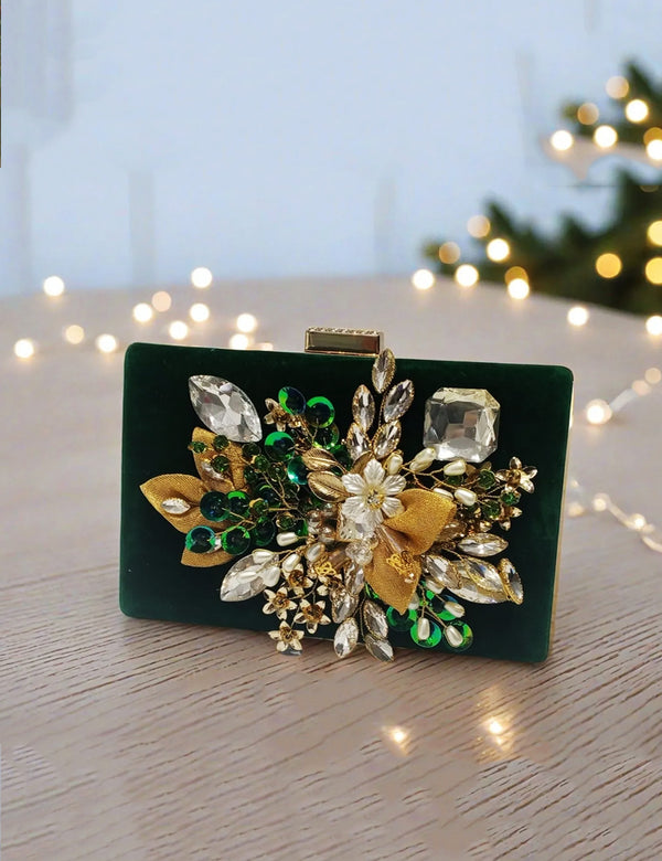 Green | Fancy Clutch for women
