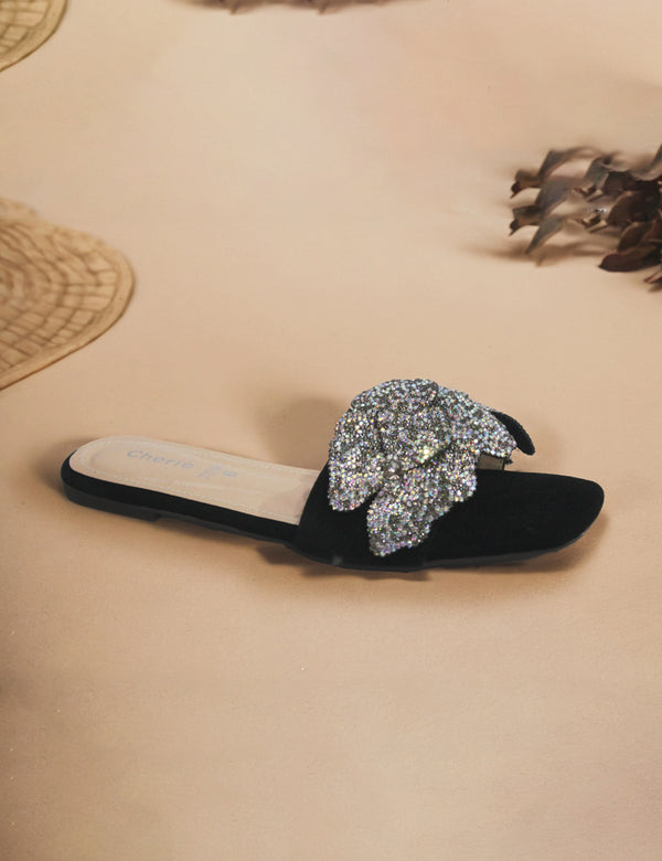 Black | Fancy Slippers for Women