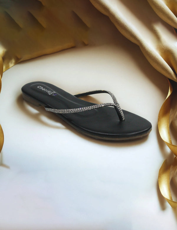 Black Slippers for Women