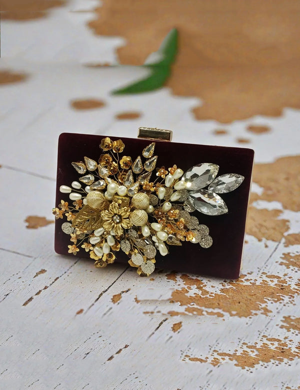 Maroon | Fancy Clutch for women