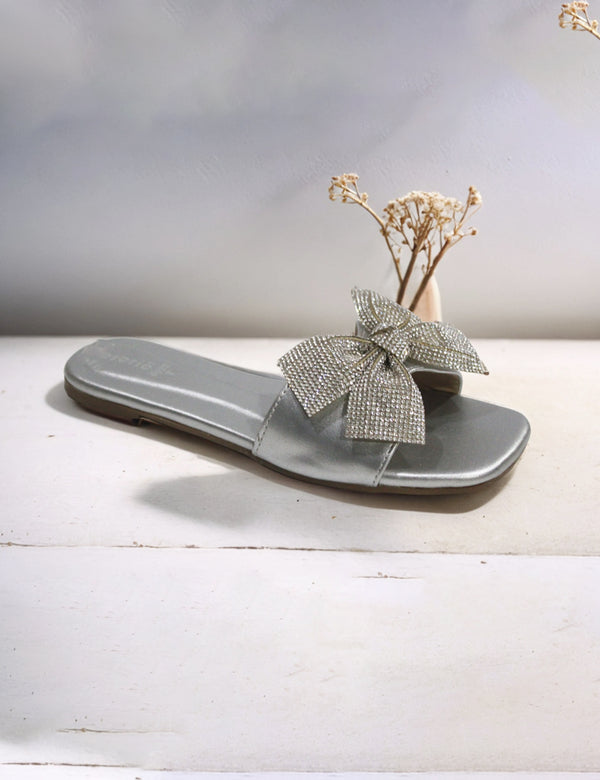 Silver slippers for Women