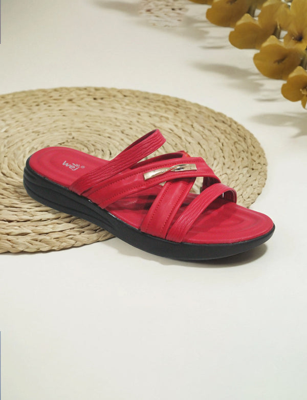 Red | Slippers for women