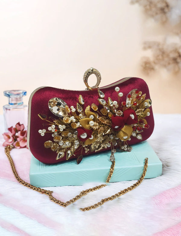 Red | Fancy Clutch for women