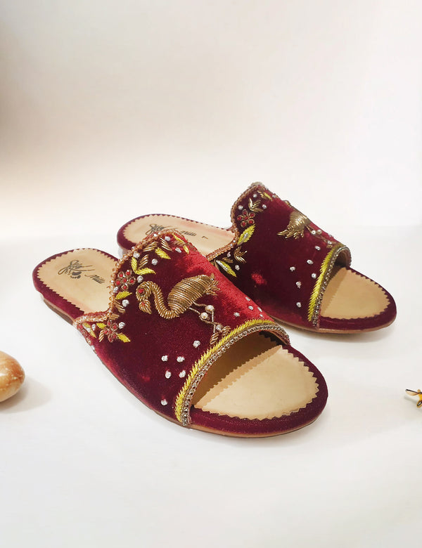 Red Fancey Slipper