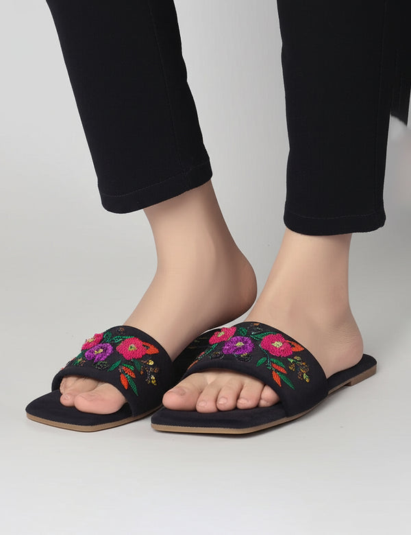 Black Casul Slipper