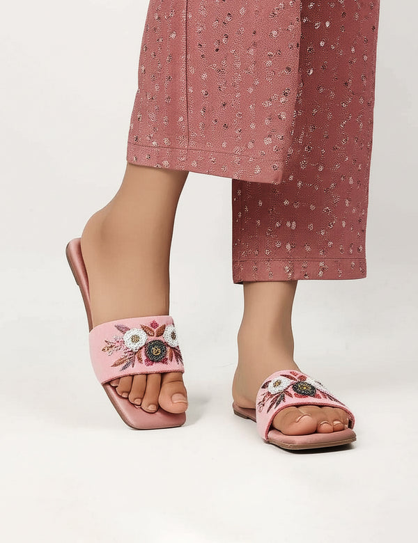 Tea Pink Casul Slipper