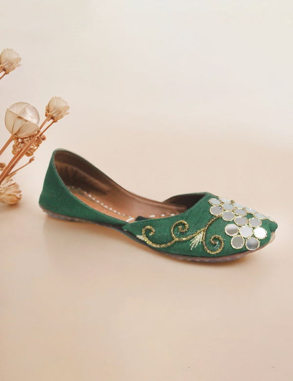 Green | Fancy Khussa for women