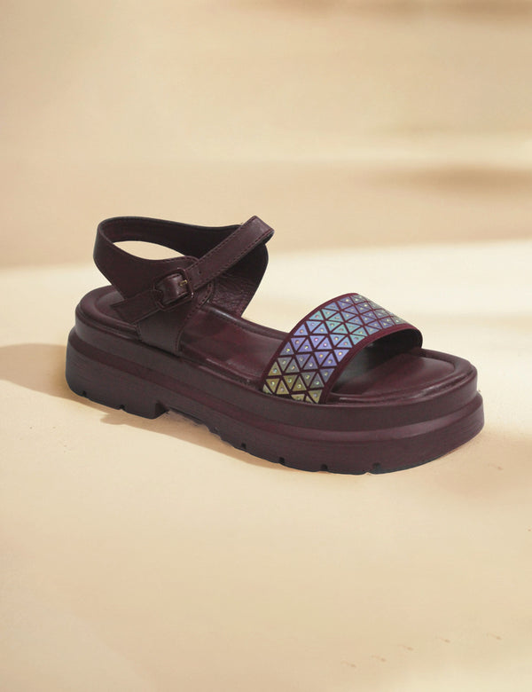 Maroon Sandal for women