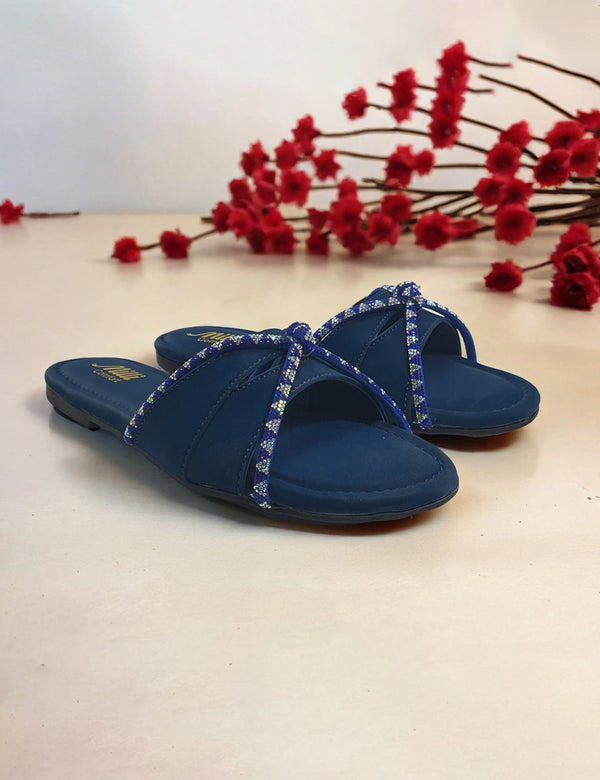 Blue | Fancy Slippers for women