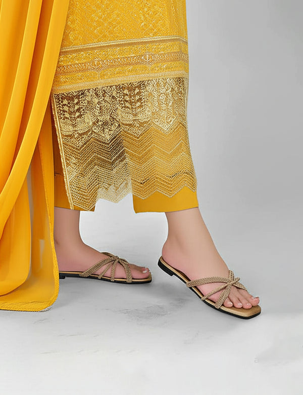 Golden Fancy Slipper