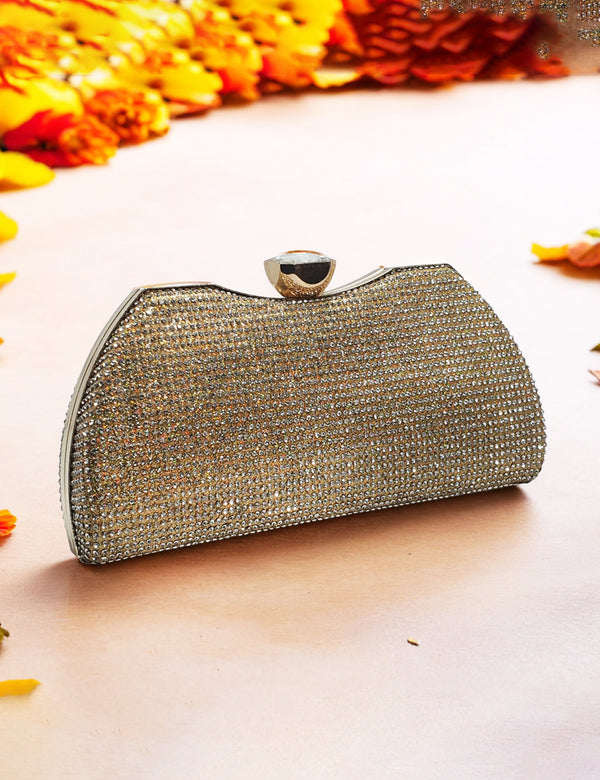 Golden | Fancy Clutch for women