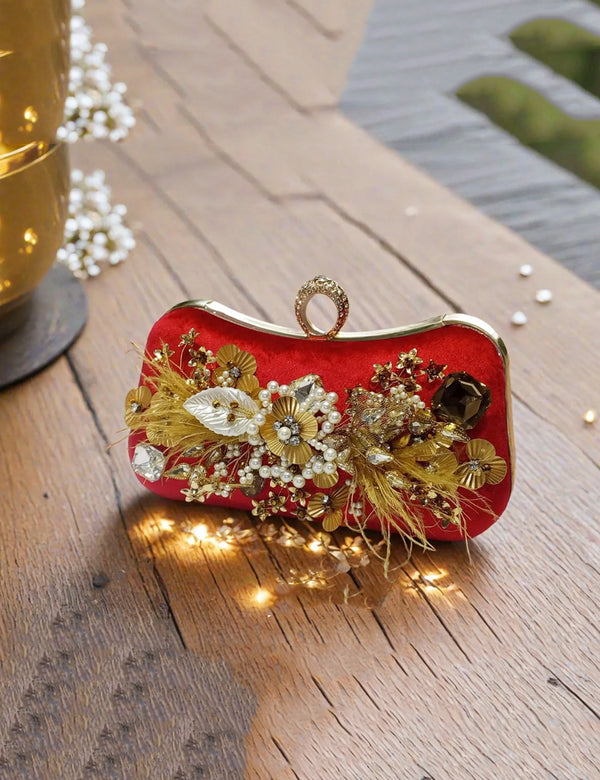 Red | Fancy Clutch for women