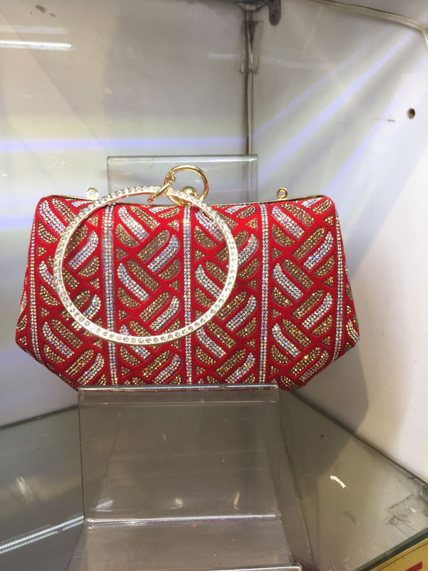 red Fancy Clutch for women